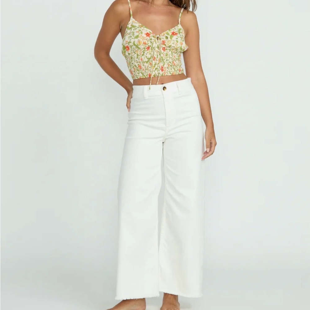 Billabong White Wide-Leg Women Jeans